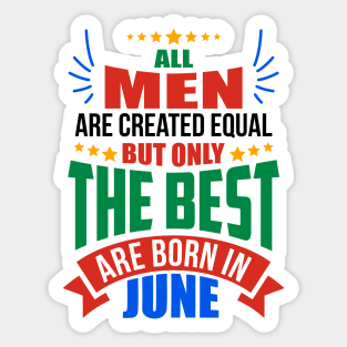 JUNE Birthday Special - MEN Sticker